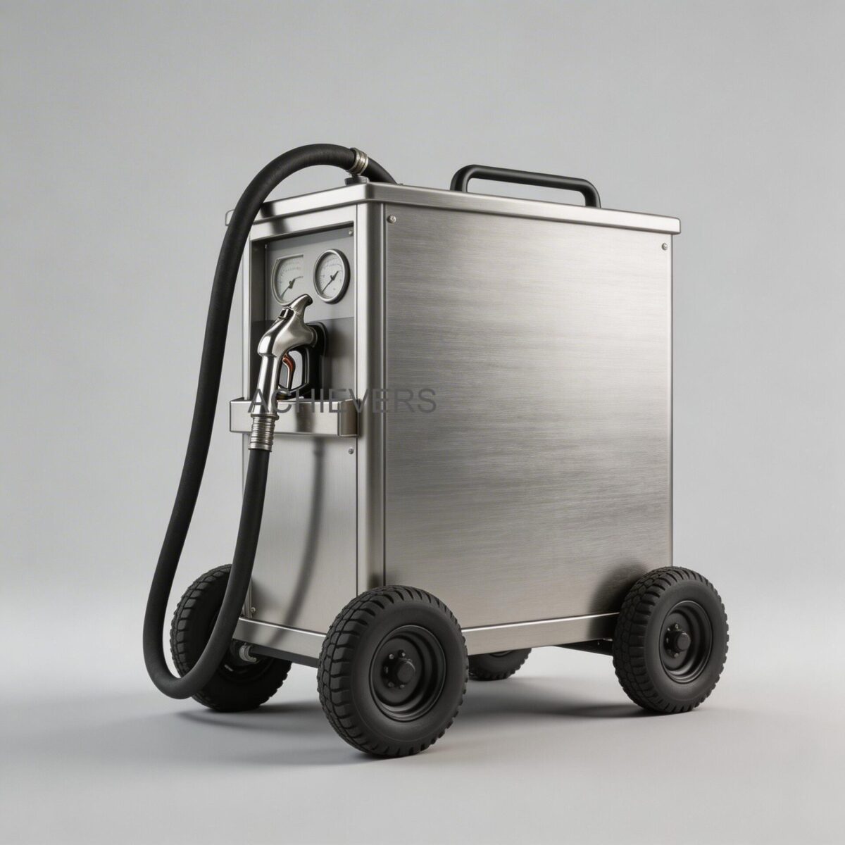 Detailed cross-section or cutaway view of Mobile Diesel Dispensers showing the internal oval gear measurement mechanism, bypass valve, and fluid path