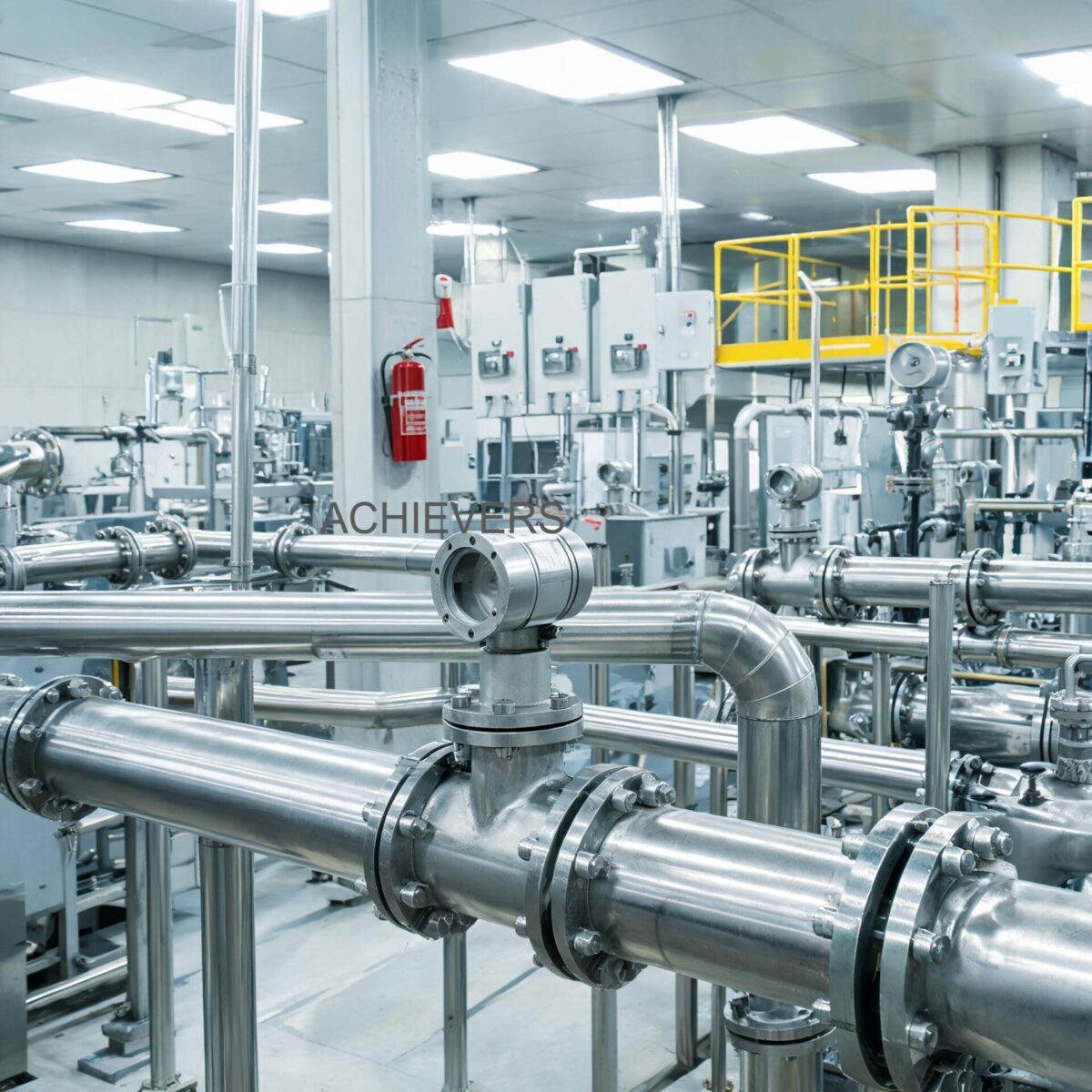 Turbine Flow Meters installed and operating at an industrial facility showing correct setup