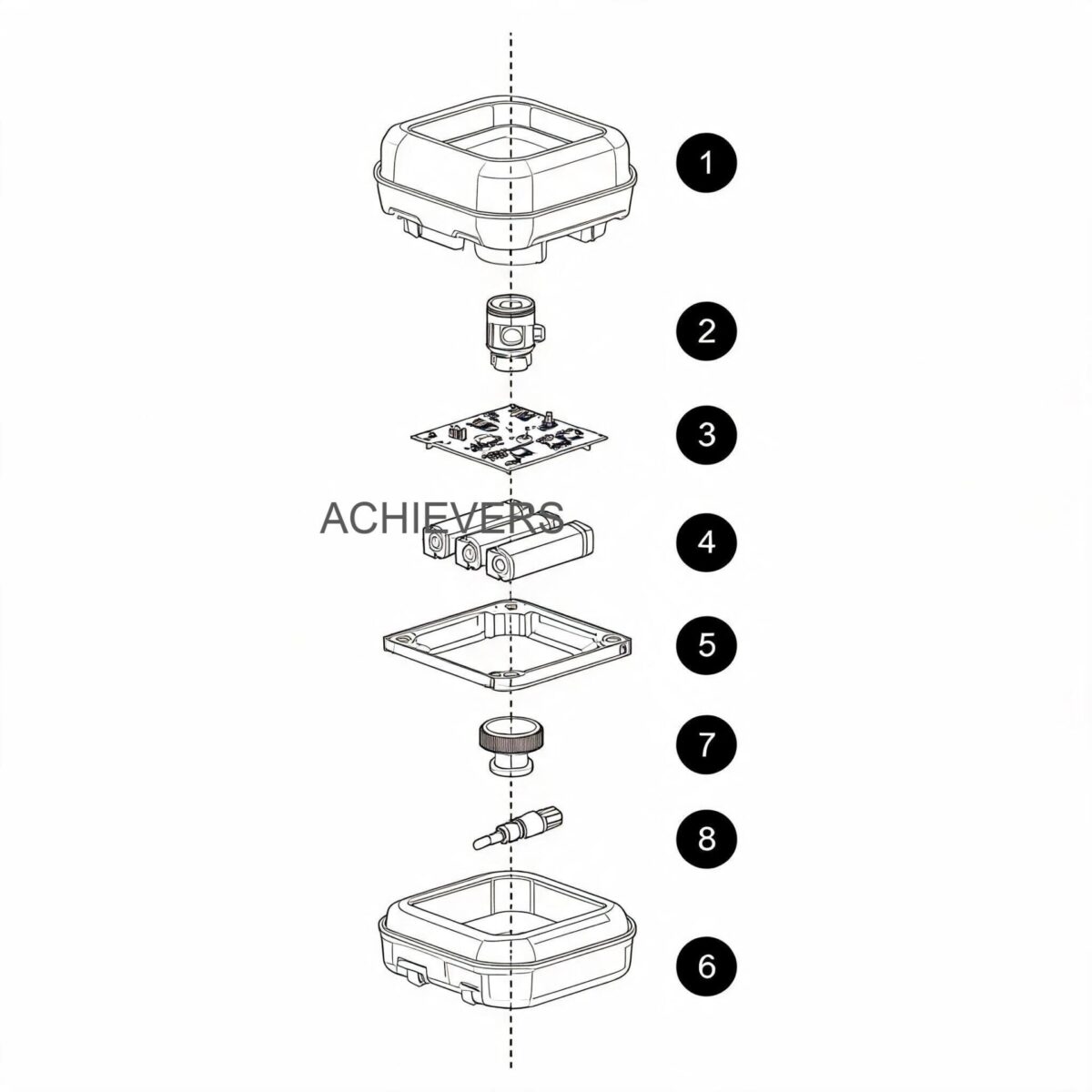 Electrical and hydraulic schematic of a 24V DC fuel transfer system, detailing the permanent magnet stator wiring, built-in strainer, and 1-inch inlet/outlet connections