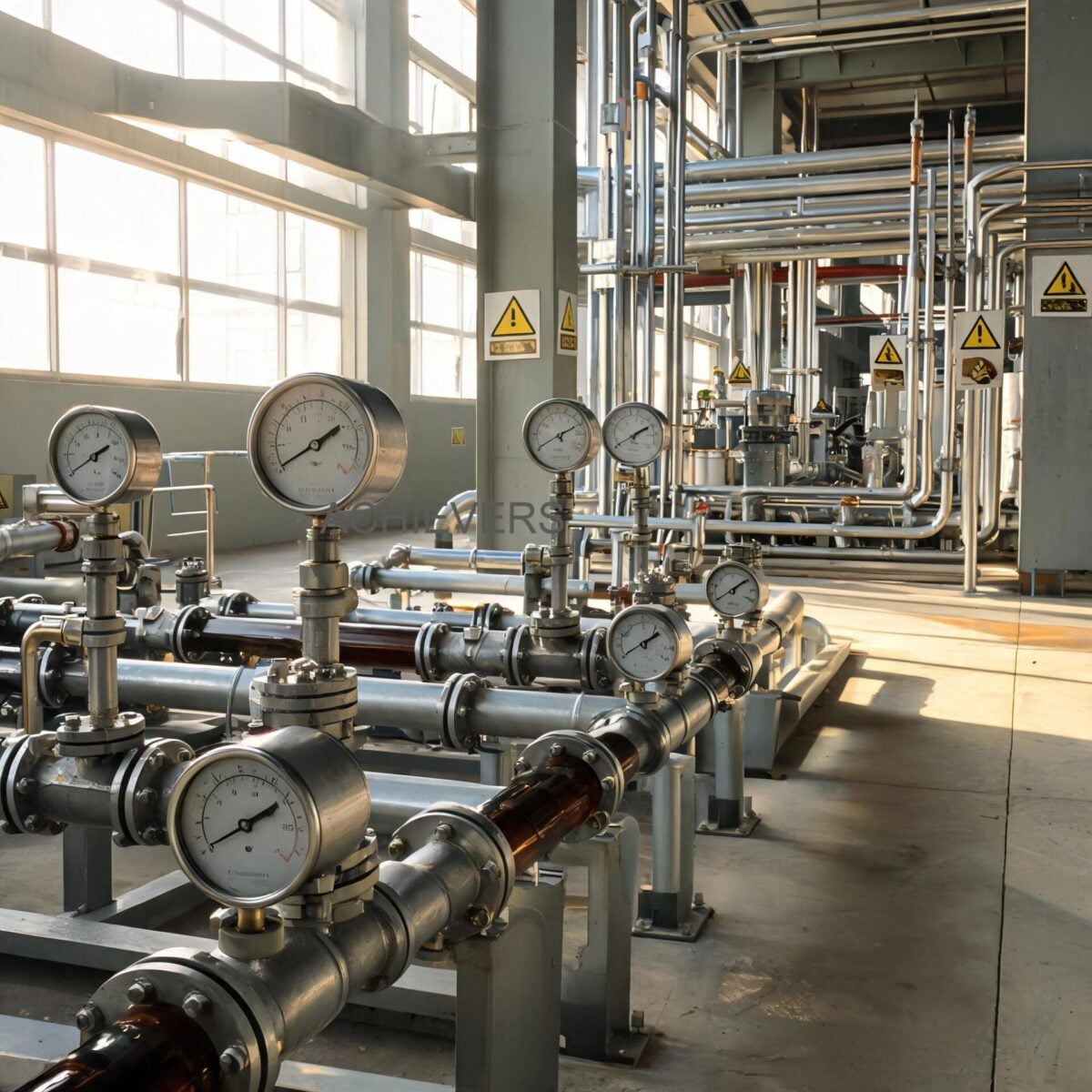 Oil Flow Meters operating productively at Indian industrial site with proper housekeeping, bypassed strainer setup, and routine maintenance logging by a technician